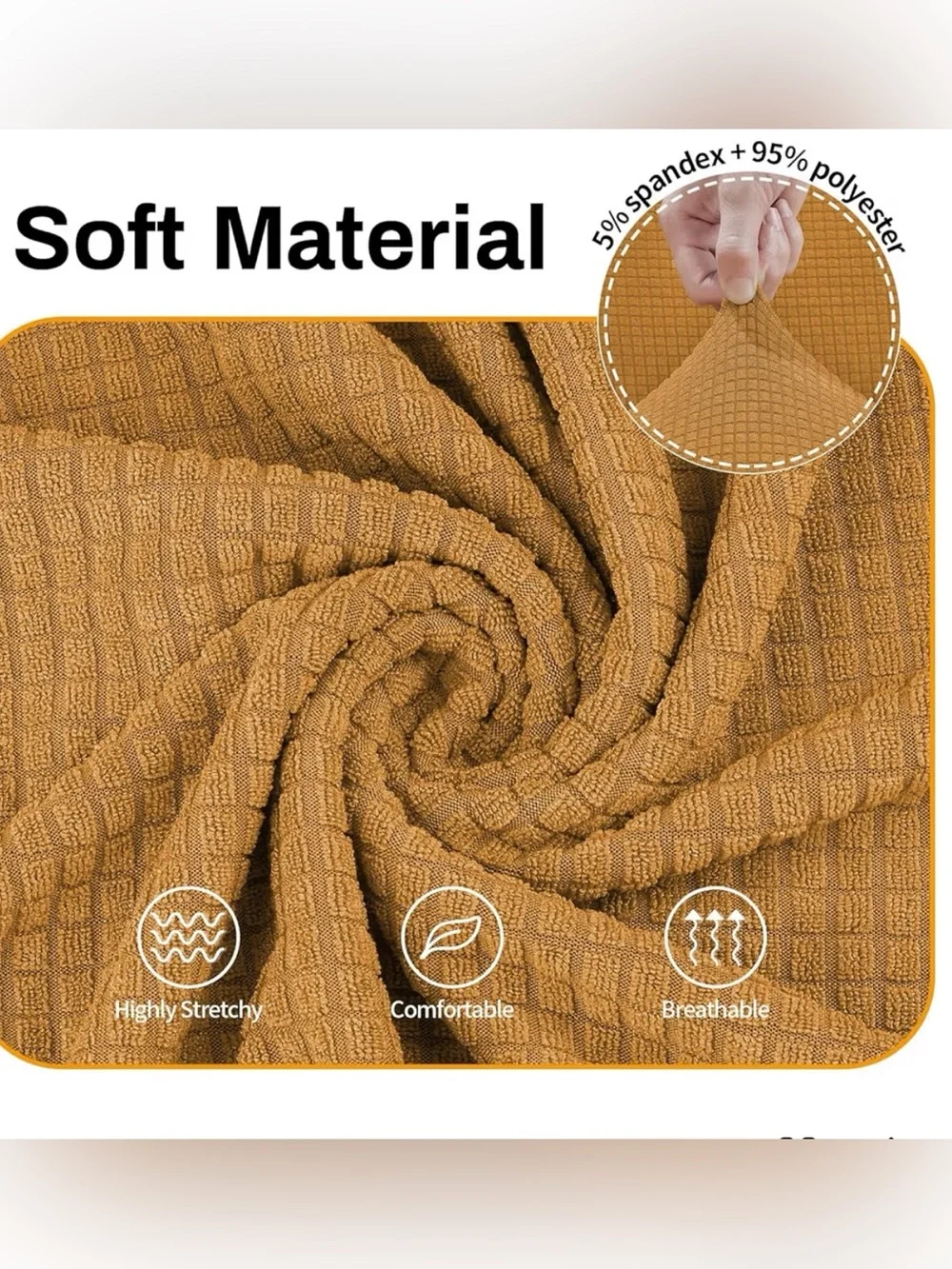 New golden 2 cushion loveseat cover